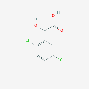molecular formula C9H8Cl2O3 B1413338 2,5-Dichloro-4-methylmandelic acid CAS No. 1806347-56-7