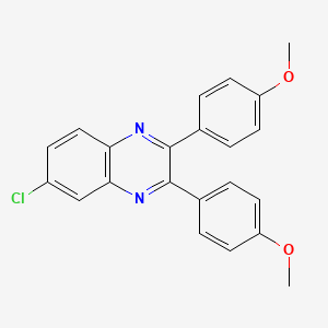 6-Chloro-2,3-bis(4-methoxyphenyl)quinoxaline