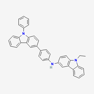 9-Ethyl-N-(4-(9-phenyl-9H-carbazol-3-yl)phenyl)-9H-carbazol-3-amine