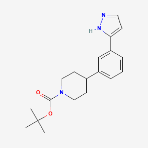 tert-Butyl 4-(3-(1H-pyrazol-5-yl)phenyl)piperidine-1-carboxylate