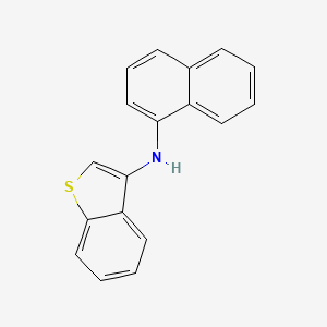 molecular formula C18H13NS B14133447 N-(Naphthalen-1-yl)benzo[b]thiophen-3-amine 