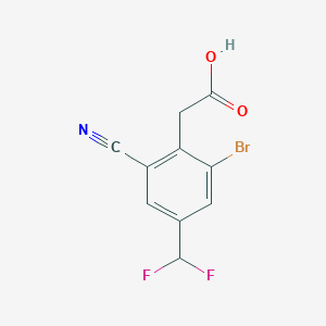 2-[2-Bromo-6-cyano-4-(difluoromethyl)phenyl]acetic acid