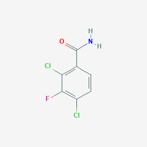 molecular formula C7H4Cl2FNO B1413351 2,4-Dichloro-3-fluorobenzamide CAS No. 1803718-49-1