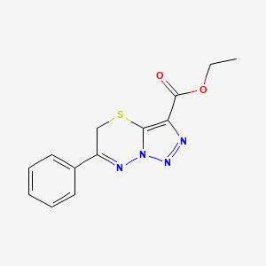 ethyl 6-phenyl-5H-[1,2,3]triazolo[5,1-b][1,3,4]thiadiazine-3-carboxylate