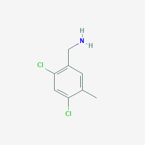 molecular formula C8H9Cl2N B1413353 2,4-Dichloro-5-methylbenzylamine CAS No. 1803813-13-9