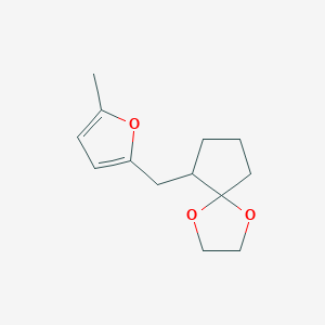 6-[(5-Methylfuran-2-yl)methyl]-1,4-dioxaspiro[4.4]nonane