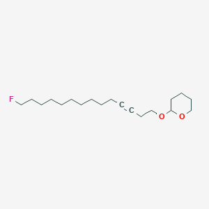 2-[(14-Fluorotetradec-3-YN-1-YL)oxy]oxane