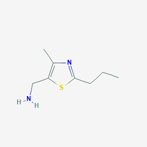 1-(4-Methyl-2-propyl-1,3-thiazol-5-yl)methanamine