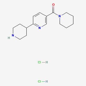 B1413358 2-Piperidin-4-yl-5-(piperidin-1-ylcarbonyl)pyridine dihydrochloride CAS No. 2109104-20-1