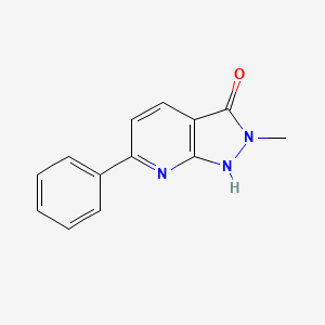 2-methyl-6-phenyl-1,2-dihydro-3H-pyrazolo[3,4-b]pyridin-3-one