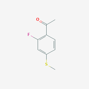 1-[2-Fluoro-4-(methylsulfanyl)phenyl]ethan-1-one