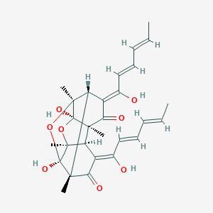 molecular formula C28H32O8 B141336 毛霉素 CAS No. 145174-90-9