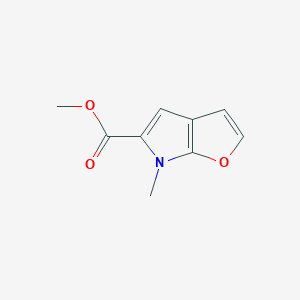 molecular formula C9H9NO3 B14133608 Methyl 6-methyl-6H-furo[2,3-b]pyrrole-5-carboxylate CAS No. 201019-28-5