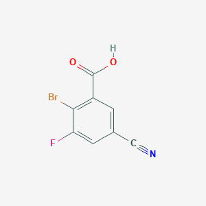 2-Bromo-5-cyano-3-fluorobenzoic acid