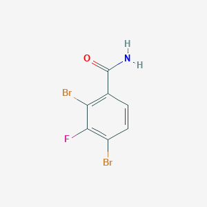 2,4-Dibromo-3-fluorobenzamide