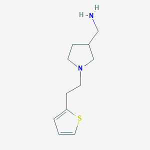 1-[2-(2-Thienyl)ethyl]-3-pyrrolidinemethanamine