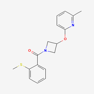 (3-((6-Methylpyridin-2-yl)oxy)azetidin-1-yl)(2-(methylthio)phenyl)methanone