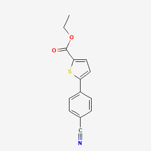 Ethyl 5-(4-cyanophenyl)thiophene-2-carboxylate