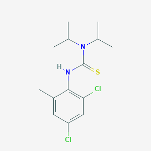 molecular formula C14H20Cl2N2S B1413371 N'-(2,4-二氯-6-甲基苯基)-N,N-二异丙基硫脲 CAS No. 1980044-24-3