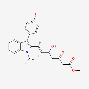 Methyl 7-[3-(4-fluorophenyl)-1-isopropyl-indol-2-yl]-5-hydroxy-3-oxo-hept-6-enoate