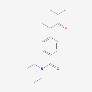 molecular formula C17H25NO2 B14133713 N,N-Diethyl-4-(4-methyl-3-oxopentan-2-yl)benzamide 