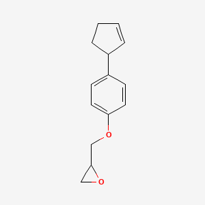 2-{[4-(Cyclopent-2-en-1-yl)phenoxy]methyl}oxirane