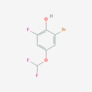 2-Bromo-4-difluoromethoxy-6-fluorophenol
