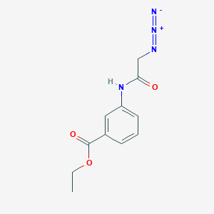 Ethyl 3-[(azidoacetyl)amino]benzoate