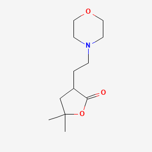 5,5-Dimethyl-3-[2-(morpholin-4-yl)ethyl]oxolan-2-one