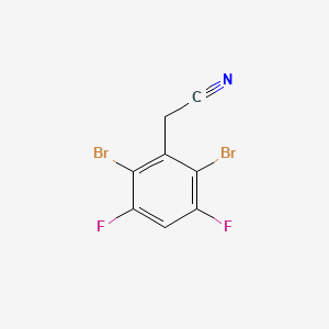 molecular formula C8H3Br2F2N B1413377 2,6-Dibromo-3,5-difluorophenylacetonitrile CAS No. 1806306-17-1