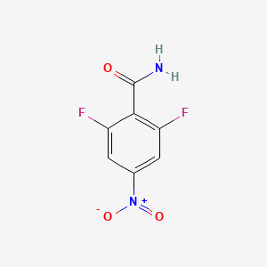 molecular formula C7H4F2N2O3 B1413379 2,6-Difluoro-4-nitrobenzamide CAS No. 1803826-50-7