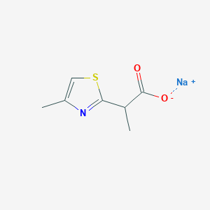Sodium 2-(4-methyl-1,3-thiazol-2-yl)propanoate