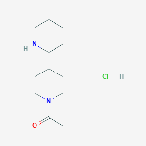 molecular formula C12H23ClN2O B1413392 1'-Acetyl-2,4'-bipiperidine hydrochloride CAS No. 2108757-46-4