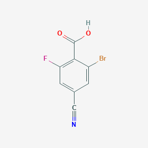 2-Bromo-4-cyano-6-fluorobenzoic acid