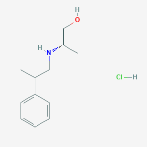 molecular formula C12H20ClNO B1413398 (2S)-2-[(2-phenylpropyl)amino]propan-1-ol hydrochloride CAS No. 1807914-30-2