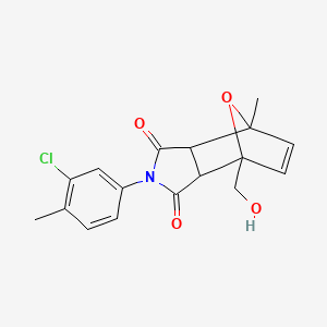 2-(3-chloro-4-methylphenyl)-4-(hydroxymethyl)-7-methyl-3a,4,7,7a-tetrahydro-1H-4,7-epoxyisoindole-1,3(2H)-dione