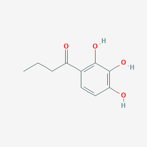 molecular formula C10H12O4 B14134054 1-Butanone, 1-(2,3,4-trihydroxyphenyl)- CAS No. 2437-61-8