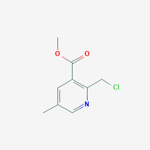 molecular formula C9H10ClNO2 B14134061 Methyl 2-(chloromethyl)-5-methylnicotinate CAS No. 124796-99-2