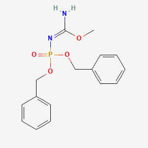 N-[bis(benzyloxy)phosphoryl]methoxymethanimidamide