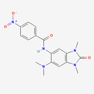 N-[6-(dimethylamino)-1,3-dimethyl-2-oxo-2,3-dihydro-1H-benzimidazol-5-yl]-4-nitrobenzamide