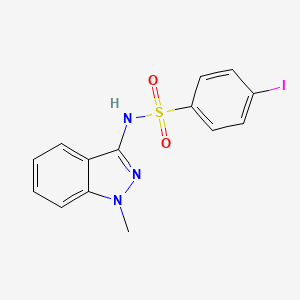 molecular formula C14H12IN3O2S B1413409 4-碘-N-(1-甲基-1H-吲唑-3-基)苯磺酰胺 CAS No. 2085690-77-1