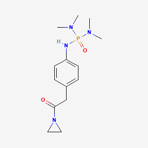 N''-{4-[2-(Aziridin-1-yl)-2-oxoethyl]phenyl}-N,N,N',N'-tetramethylphosphoric triamide