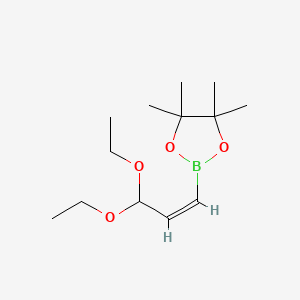 2-[(Z)-3,3-diethoxyprop-1-enyl]-4,4,5,5-tetramethyl-1,3,2-dioxaborolane