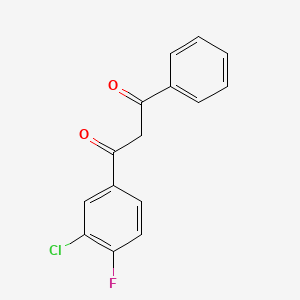 1-(3-Chloro-4-fluorophenyl)-3-phenyl-1,3-propanedione