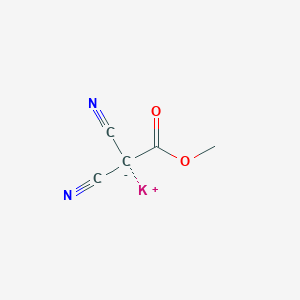 molecular formula C5H3KN2O2 B1413410 Potassium 1,1-dicyano-2-methoxy-2-oxoethanide CAS No. 114907-94-7