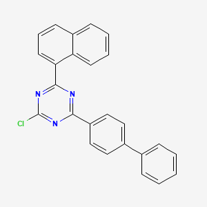 2-Chloro-4-naphthalen-1-yl-6-(4-phenylphenyl)-1,3,5-triazine