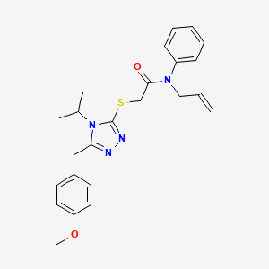 2-[[5-[(4-Methoxyphenyl)methyl]-4-(1-methylethyl)-4H-1,2,4-triazol-3-yl]thio]-N-phenyl-N-2-propen-1-ylacetamide