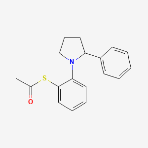 S-[2-(2-Phenylpyrrolidin-1-yl)phenyl] ethanethioate