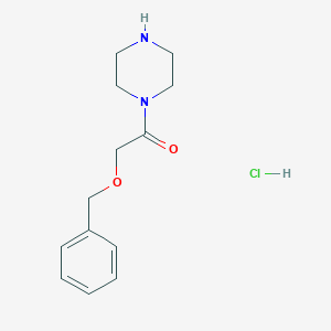 molecular formula C13H19ClN2O2 B1413416 2-Benzyloxy-1-piperazin-1-yl-ethanone hydrochloride CAS No. 1835459-66-9