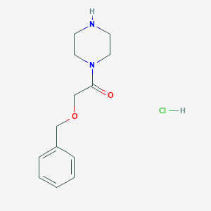 molecular formula C13H19ClN2O2 B1413416 2-苄氧基-1-哌嗪-1-基-乙酮盐酸盐 CAS No. 1835459-66-9